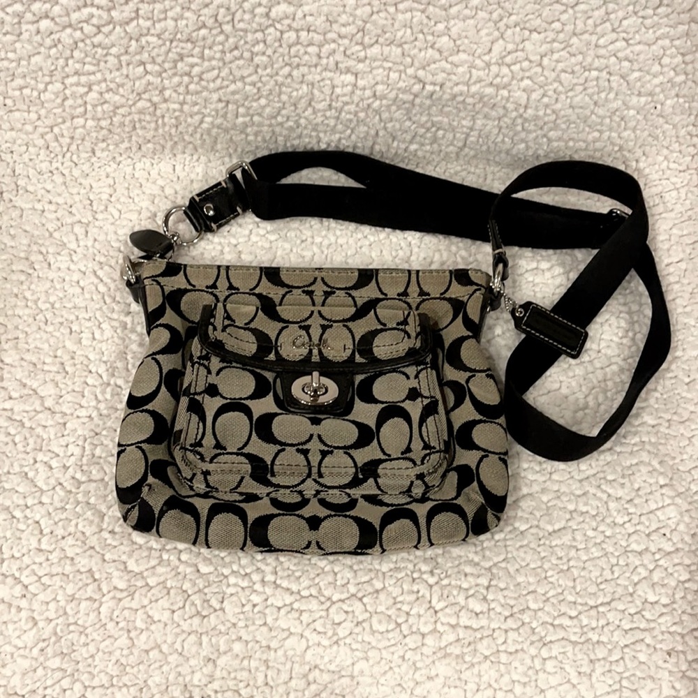 Coach Classic Logo Fabric Crossbody